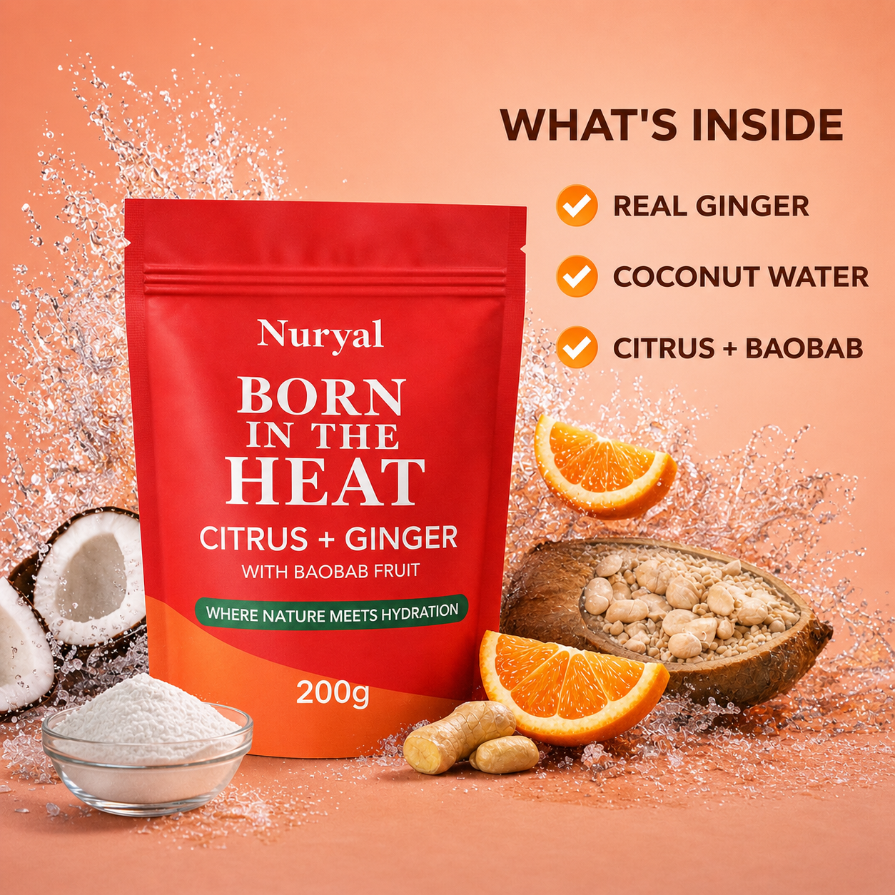 Natural Electrolyte Powder UK | No Artificial Sweeteners – Citrus & Ginger