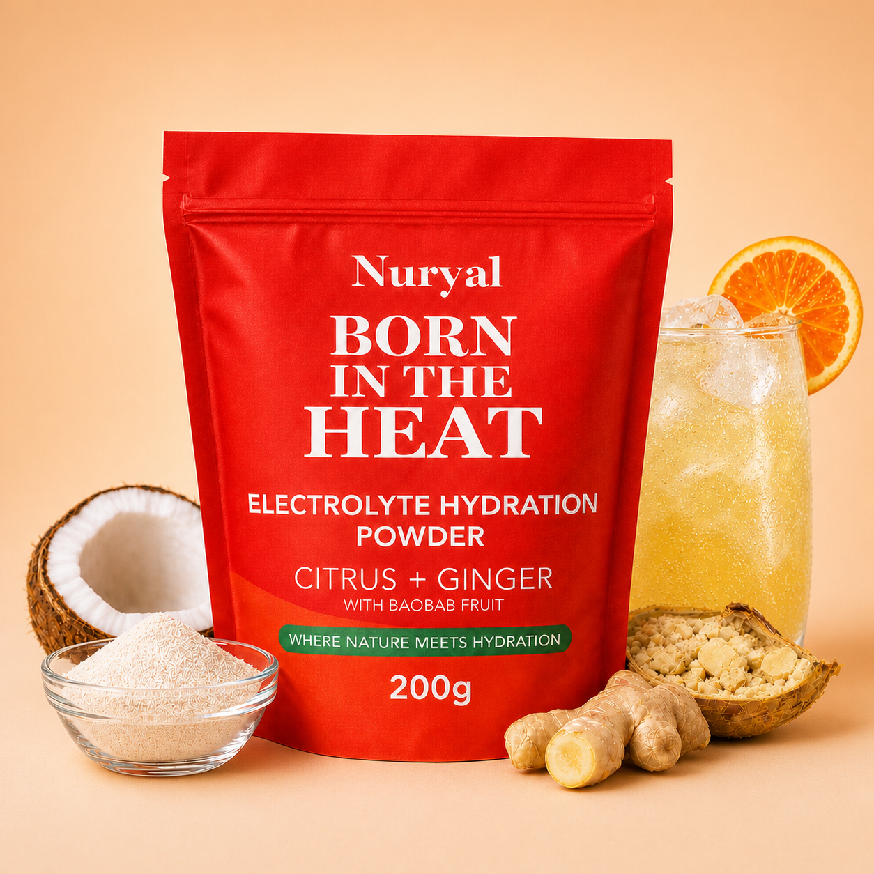 Natural Electrolyte Powder UK | No Artificial Sweeteners – Citrus & Ginger